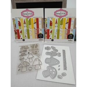 The Stamps of Life Paper Stamps Dies Set Mushroom mushrooms2stamp